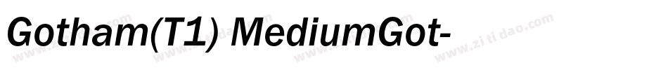 Gotham(T1) MediumGot字体转换